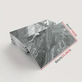 Gri Mermer Desenli Alüminyum Plastik Duvar Sticker - 2