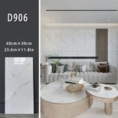 Beyaz Mermer Desenli Alüminyum Plastik Duvar Sticker - 5