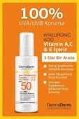 Dermaderm Altın Tozu Etkili Işıltılı Nemlendirici Losyon 250 ml. ve SPF 50+ Yüz ve Vücut Güneş Kremi 100 gr. - 2