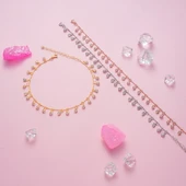 925 ayar gümüş sallantılı zirkon taşlı hal hal - 3