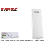 EVEREST  EWN-220POE, 300Mbps, 5Ghz WiFi, 10dbi Anten, 5Km Menzil, Noktadan Noktaya, Dis Mekan, Access Point CPE thumbnail 5