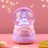 Kuromi İçi Dönmeli Püskürtmeli Işıklı Müzikli Kar Küresi Büyük Boy Alk3038 - 1