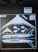 787 Yolcu Uçağı Maket Kiti Kurulabilir Jet Modeli  Hobi Amaçlı Oyuncak ve Koleksiyon Uçağı - 2