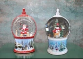Kardan Adam Ve Noel Babalı Işıklı Müzikli Kar Küresi Alk3183 - 1