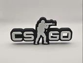 CSGO Yazılı 3D Dekoratif Obje 20cm  Gamer Hediyelik  Masaüstü Duvar Süsü  Oyun Aksesuarı thumbnail 1