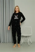 Moda Çizgi Welsoft Polar Kadın Pijama Takımı 8514 - 1