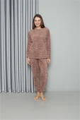 Moda Çizgi Welsoft Polar Kadın Pijama Takımı 8519 - 4