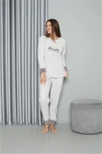 Moda Çizgi Welsoft Polar Kadın Pijama Takımı 8515 - 3
