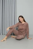 Moda Çizgi Welsoft Polar Kadın Pijama Takımı 8519 - 5