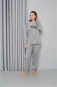 Moda Çizgi Welsoft Polar Kadın Pijama Takımı 8518 - 3