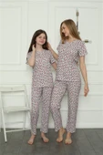 Moda Çizgi Anne Kız Aile Penye Pijama Takım Ayrı Ayrı Satılır. Fiyatları Farklıdır 50119 thumbnail 1
