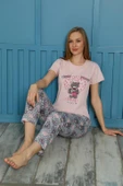 Moda Çizgi Kadın Pamuk Pijama Takım 20502P thumbnail 1