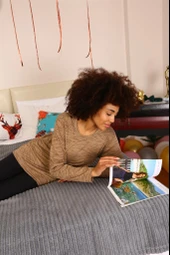 Moda Çizgi Kadın Uzun Kol Penye Pijama Takım 4178 - 2