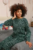 Moda Çizgi Kadın Uzun Kol 3 İplik Penye Pijama Takım 4181 - 1