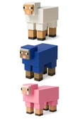 Minecraft Sheep Seti Pembe Koyun Mavi Koyun Beyaz Koyun thumbnail 1