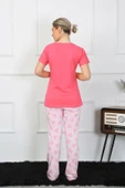 Moda Çizgi Kadın Kısa Kol Penye Pijama Takımı 4211 - 3