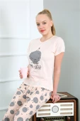 Moda Çizgi Anne Kız Aile I Love Yoga Pijama Takım Ayrı Ayrı Satılır 50101 - 8