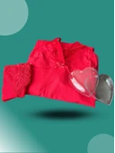 Moda Çizgi Kadın Yılbaşı 2'li Özel Kalp Kutulu Slip - Gecelik Hediye Seti 2025 - 1