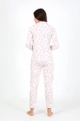 Moda Çizgi Kadın Penye Uzun Kol Pijama Takım 2776 thumbnail 4
