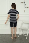 Moda Çizgi Aile Penye Şortlu Pijama Takım (anne - kız ) 50117 Ayrı Ayrı Satılır . Fiyatları Farklıdır thumbnail 8