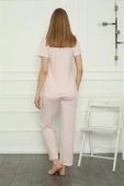 Moda Çizgi Kadın Penye Pijama Takım 4157 - 4