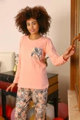 Moda Çizgi Kadın Uzun Kol Penye Pijama Takım 4196 thumbnail 4