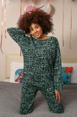 Moda Çizgi Kadın Uzun Kol 3 İplik Penye Pijama Takım 4181 - 5