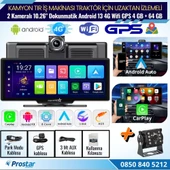 Kamyon Tır için Kayıtlı 2 Kameralı Android 13 WIFI GPS 4G Uzaktan izlemeli 4 GB + 64 GB Carplay 512 GB Destekli Tak Kullan Kamera Seti - 2