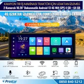 Kamyon Tır için Kayıtlı 2 Kameralı Android 13 WIFI GPS 4G Uzaktan izlemeli 4 GB + 64 GB Carplay 512 GB Destekli Tak Kullan Kamera Seti - 3