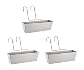 Omnipazar SO-YB02A Askılı Yalı Balkon Saksı 10.8 lt Kirli Beyaz 3 Adet thumbnail 1