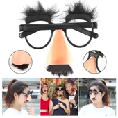 Eğlenceli Kılık Değiştirme Kaş Bıyık Mizah Gözlüğü 9x13 Cm - 1