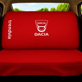 Kırmızı Dacia Logolu Penye Ön ve Arka Oto Koltuk Kılıfı Takımı  Servis Tipi Koltuk Koruma - 2