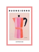 Kahve ile Başlayan Sabah  Buongiorno Espresso Kartpostal & Hediye Not Kartı  10x15 cm thumbnail 1