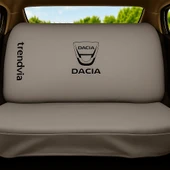 Açık Gri Dacia Logolu Penye Ön ve Arka Oto Koltuk Kılıfı Takımı Servis Tipi Koltuk Koruma - 2