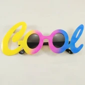 Cool Yazılı Rengarenk Parti Gözlüğü 21x8 Cm - 1