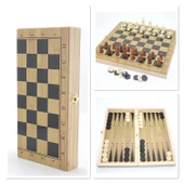 Ahşap Satranç Ve Tavla Seti Alk4236 - 1