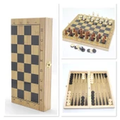 Ahşap Satranç Ve Tavla Seti Alk4234 - 1