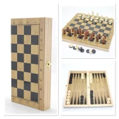 Ahşap Satranç Ve Tavla Seti Alk4244 - 1