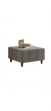 KARE ORTA SEHPA PUF MAKSİ KUMAŞ ORTA SEHPA PUF KOLTUK 60X60 CM EBATLI - 1