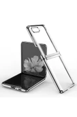 Samsung Galaxy Z Flip 4 Kılıf Fold Element Kapak - Gümüş - 1