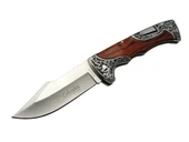 A3157a Av / Kamp Çakı 23 Cm - Gül Ağacı İşlemeli Saplı - 1