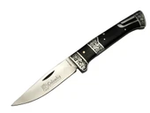 Mb3936b Siyah Av / Kamp Çakısı 20cm- Manuel, İşlemeli, Kemerlikli, Ahşap Sap - 1