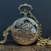 Tren Tasarımlı Köstekli Saat - 1