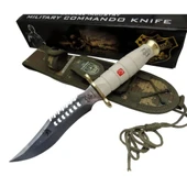 Beyaz Kurt Tırtıklı Oluklu  30 Cm - Kamuflaj Kılıflı - 1