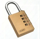 Pirinç Şifreli Asma Kilit - 3 Basamaklı 30mm - 1
