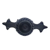 Antika Tarz Dekoratif Pirinç Çizgili Düğme - 35x100 Mm, Büyük, Oksit - 1