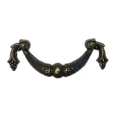 Dekoratif Zamak Üzümlü Kulp - 64mm,  Antik, 1 Adet - 1