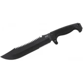 F03t Kamp Tırtıklı Testereli Outdoor Pala / Bıçak 39 Cm - Kauçuk Saplı - 1