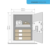 Kollu Kasa - Ofis Tipi - Siyah Ysv/390/db1 thumbnail 1