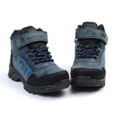 Unisex Çocuk Lacivert Siyah İçi Kürklü Kışlık Termo Taban Suya Soğuğa Dayanıklı Günlük Rahat Outdoor Bot - 3